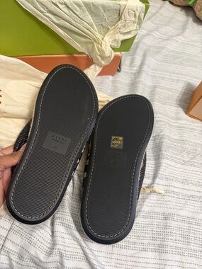 Marni Black Woven Leather Slip-On Loafers